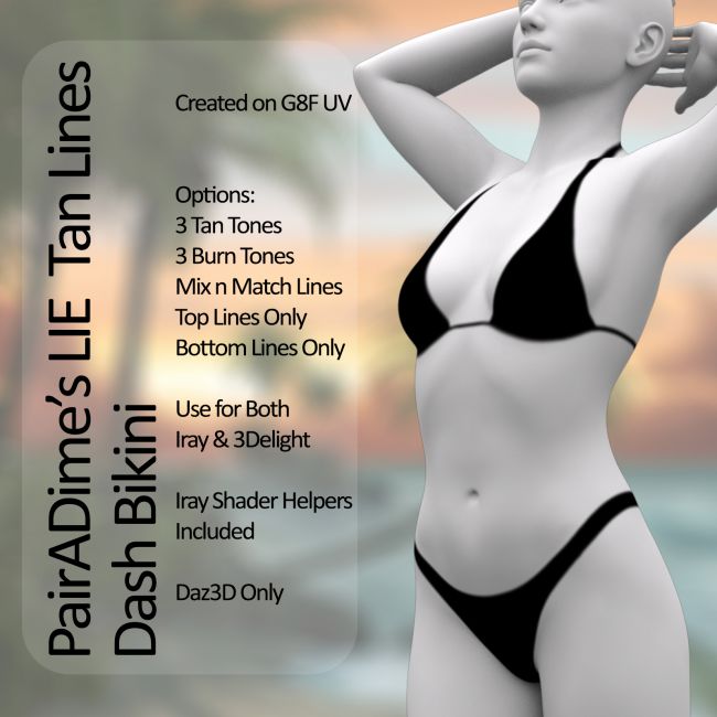 PAIRADIME'S LIE TAN LINES Cruise Bikini