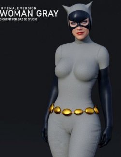 Cat Woman Gray Suit For G8F