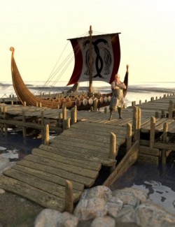 Viking Shores Scene and Props