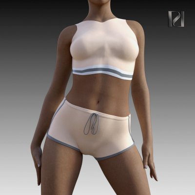 female underwear 3D model