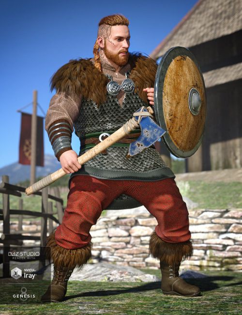 Viking Raider Outfit for Genesis 8 Male(s)