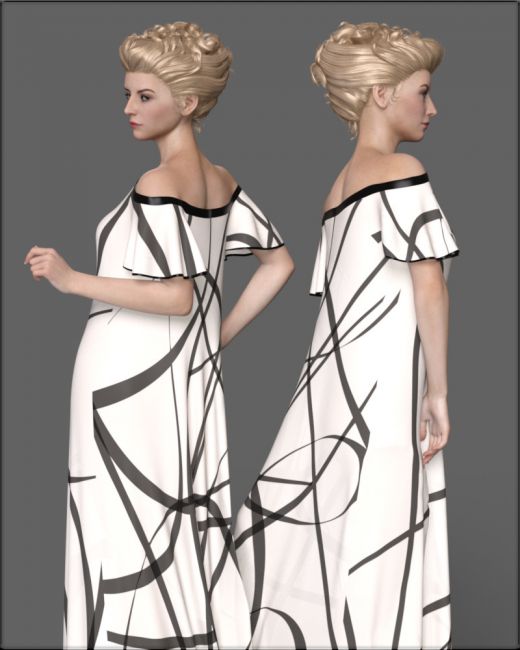 Faxhion - dForce Juniper Dress | 3d Models for Daz Studio and Poser