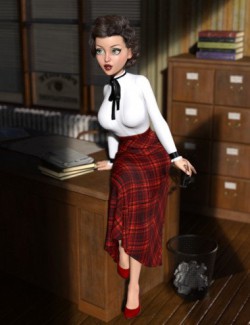 dForce Schoolmarm Outfit for Genesis 8 Female (s)