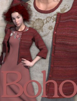 Boho- Dynamic Dress and Vest for La Femme