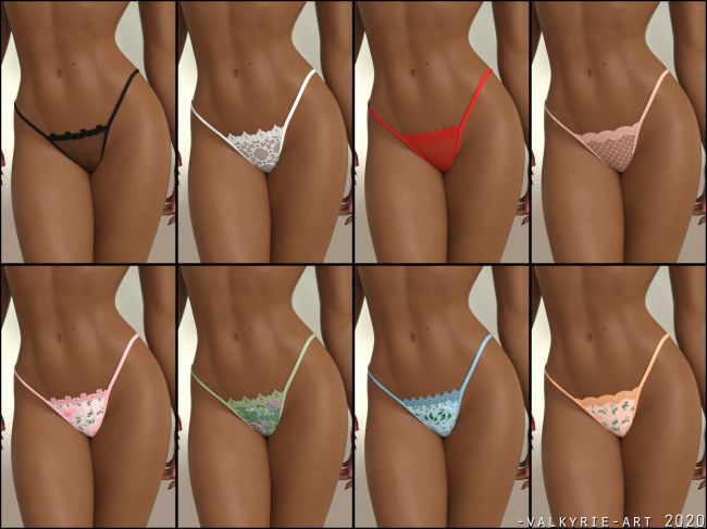Allure Panty Collection 3D Figure Assets OneSix