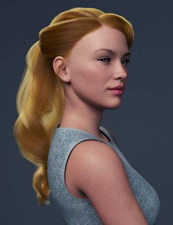 dForce Stephanie Ponytail for Genesis 8 Females