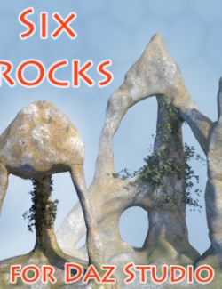 Six rocks for Daz Studio