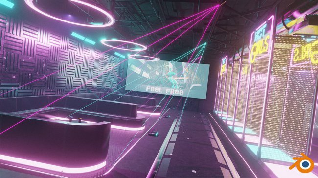 Cyberpunk Night Club | 3d Models for Daz Studio and Poser