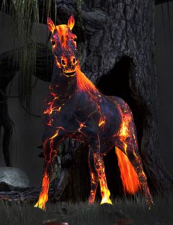 Lava Horse Poses for Daz Horse 2