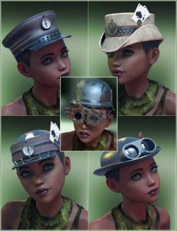 Steam Punk Hats for Genesis 8