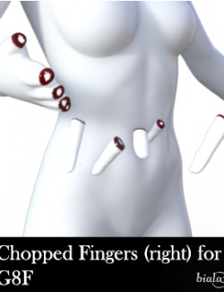 Right Hand Chopped Fingers for G8F