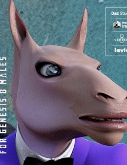 Brian-Head (Horse-Head) Morph For Genesis 8 Males