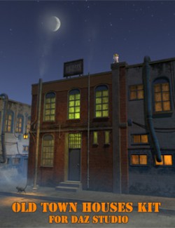 Old town houses kit for Daz Studio