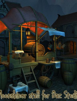 Moonshiner stall for Daz Studio