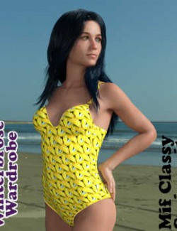 Winterbrose Wardrobe, Key West Kolors 3333 Collection - Mif Classy Swimsuit G8F