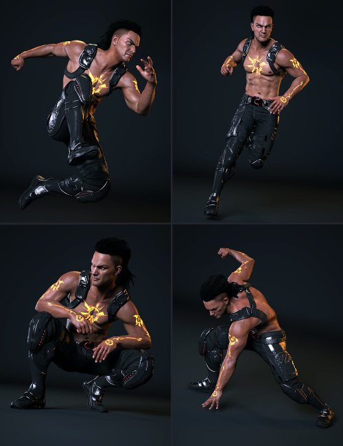 Rogue Hunter Poses for Genesis 8 Male