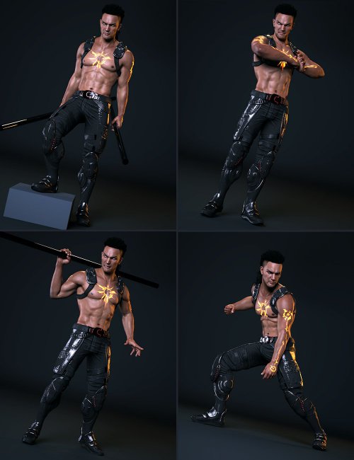 Rogue Hunter Outfit for Genesis 8 Male(s)