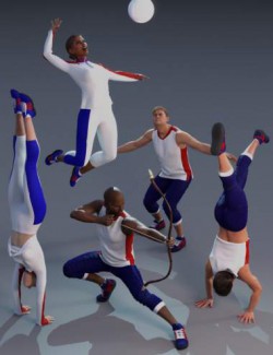 Gymnastics Poses for Genesis 8 Female