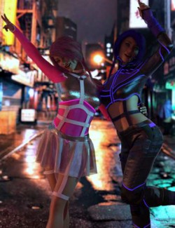 dForce CyberGirl Outfits for Genesis 8 Females