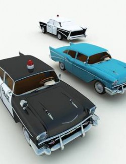 1950s Bel Air Police Car and Stock Car for Poser