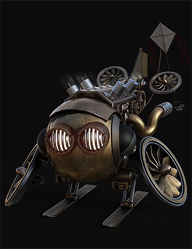 steampunk robot concept