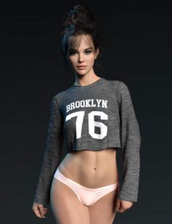 dForce X-Fashion Sweatshirt Set for Genesis 8 Females