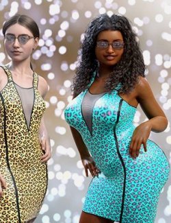 Leopard Print Shaders For Little Black Dress For G8F