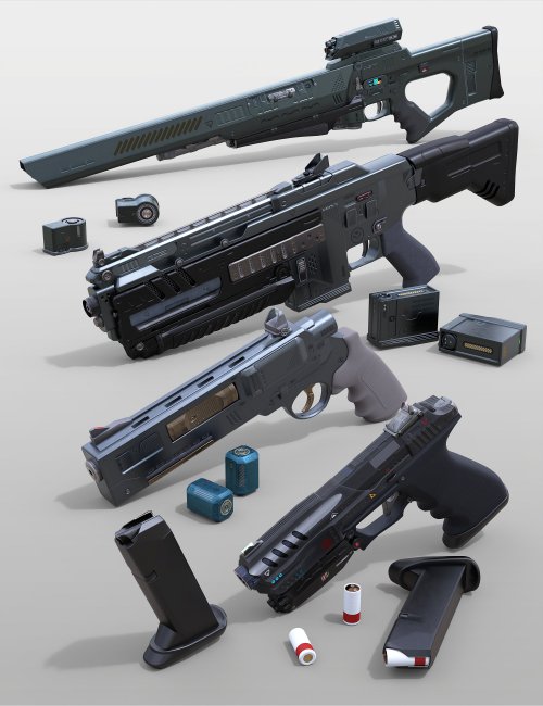 futuristic airsoft pistols