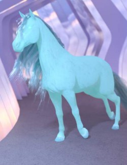 Ice Stallion Poses For Daz Horse 2