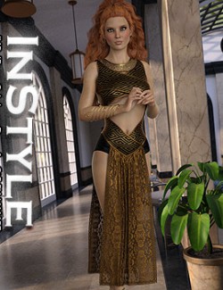 InStyle - JMR dForce Gaia Long Dress for G8F