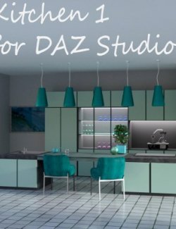 Kitchen 1 For DAZ Studio