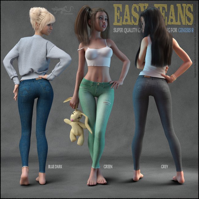 Easy Jeans for Genesis 8
