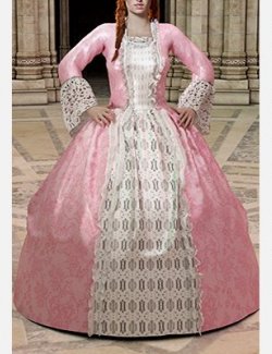 dForce Victorian Gown Set For Genesis 8 Female