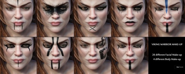 warrior makeup ideas
