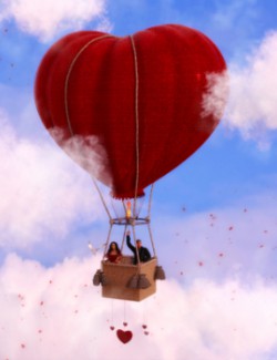 Heart Hot Air Balloon