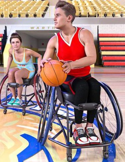 Z Sport Wheelchair and Poses for Genesis 8.1