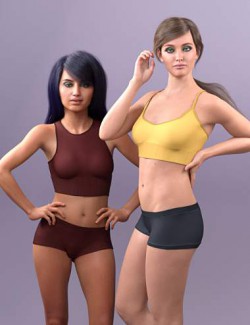 Sports Diva Outfit Textures  3d Models for Daz Studio and Poser