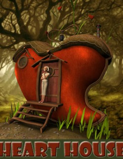 Heart house for Daz Studio