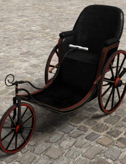 Victorian Bath Chair for Poser