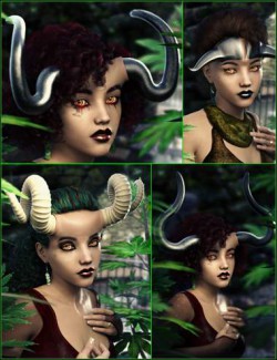 Arcane Enchantress Horns for Genesis 8 Female