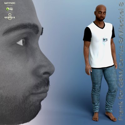 Click here to see preview images for "Frank (Doe) For Genesis 8 Male - Darius 8 - Michael 8" Frank (Doe) For Genesis 8 Male - Darius 8 - Michael 8