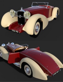 DELAGE D8S 1932 for DAZ