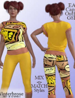 EA Capri Outfit ABSTRACTS Mix-n-Match Styles for Genesis 8 Female