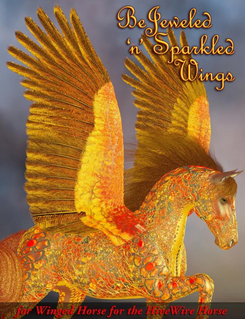 FL-RD Bejeweled-n-Sparkled for Winged Horse