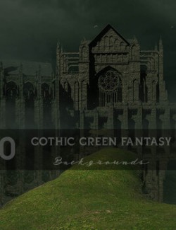 Gothic Green Fantasy Backgrounds