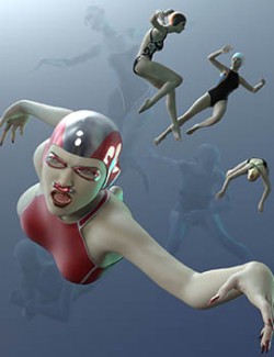 HF Underwater Action Poses for Genesis 8 Female