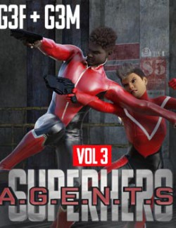 SuperHero Agents for G3F and G3M Volume 3