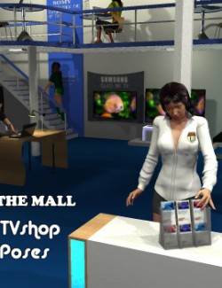 The Mall TVshop poses