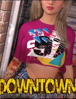 Downtown for Street Fashion dForce outfit for Genesis 8 Female(s)