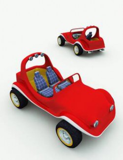 TB Toon Dune Buggy for Poser